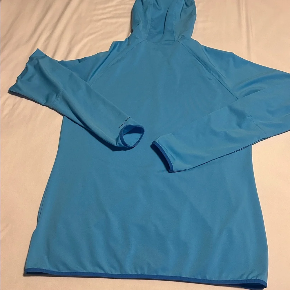 Columbia Omni-Wick Light Blue Full-Zip Hooded Jacket